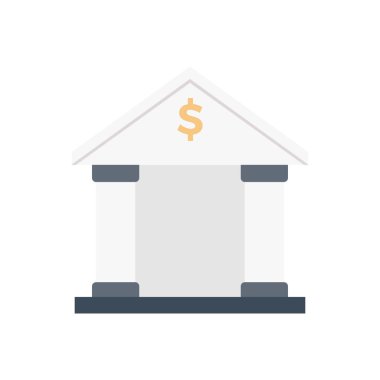 finans vektörü düz renk simgesi