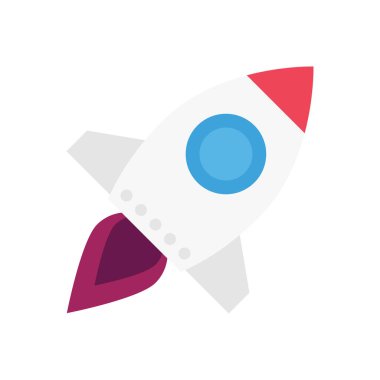 başlangıç vektörü düz renk simgesi