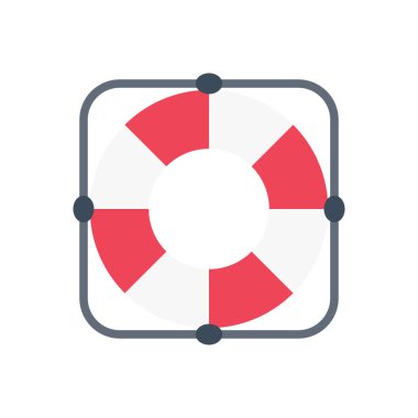 Koruma vektörü düz renk simgesi