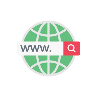 Web vektörü düz renk simgesi