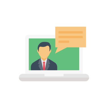 destek vektörü düz renk simgesi