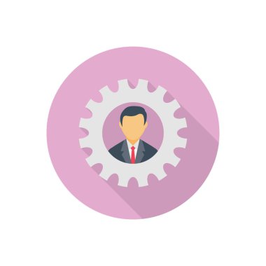 iş çemberi gölge düz simgesi