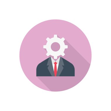 yönetici daire gölgesi düz simgesi