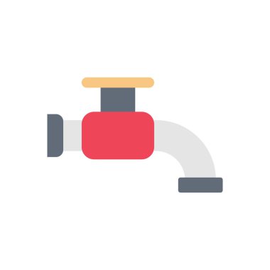 denetim vektörü düz renk simgesi