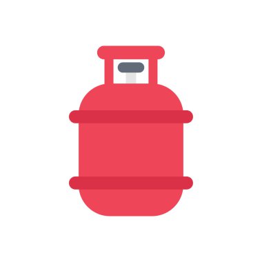 gaz vektörü düz renk simgesi