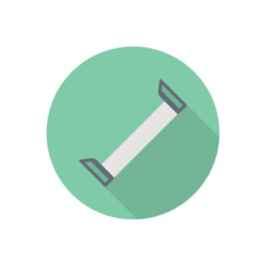 Bıçak çemberi gölge düz simgesi