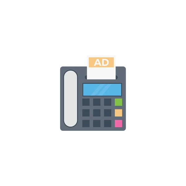 Ads Vector Flat Colour Icon — Stock Vector