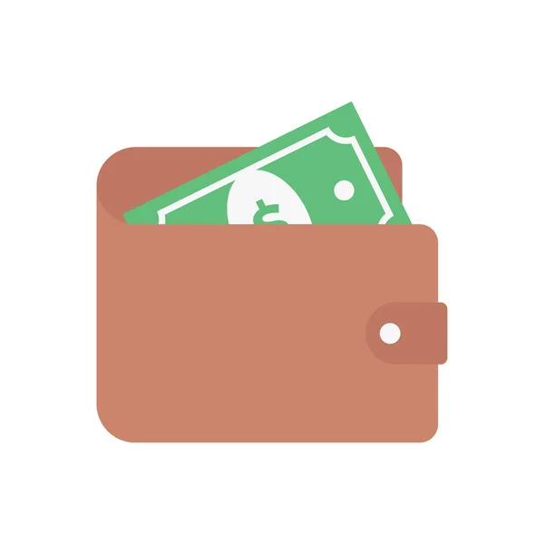 Money Vector Flat Colour Icon — Stock Vector