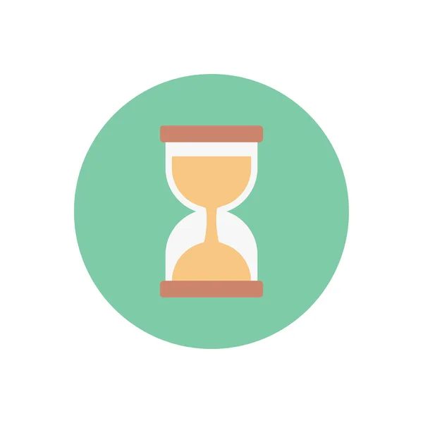 Stopwatch Vector Cirkel Plat Pictogram — Stockvector