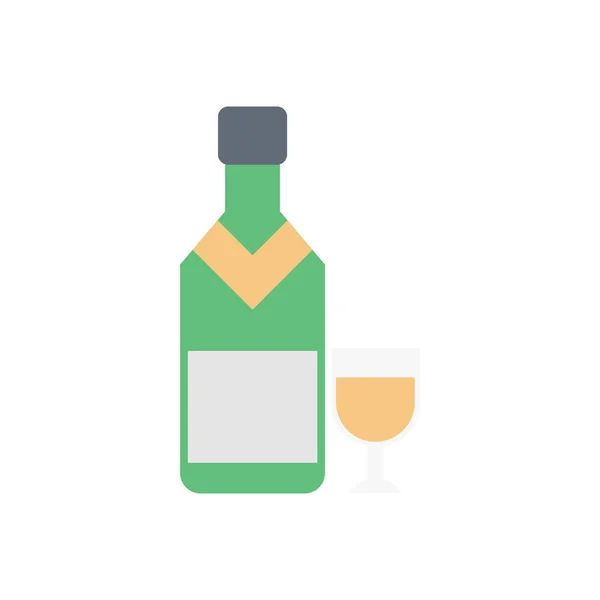 酒精矢量平面彩色图标 — 图库矢量图片