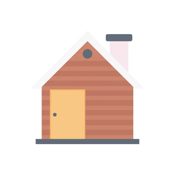 Home Vektor Flache Farbe Symbol — Stockvektor
