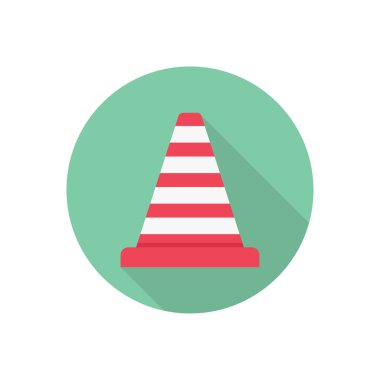 acil halka gölge düz simgesi