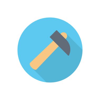 Yapı dairesi gölge düz simgesi