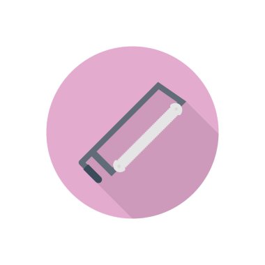 Bıçak çemberi gölge düz simgesi