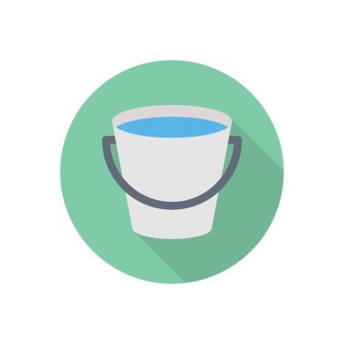 Su dairesi düz simgesi