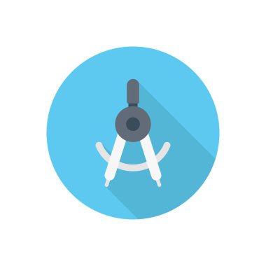 pusula dairesi düz simgesi