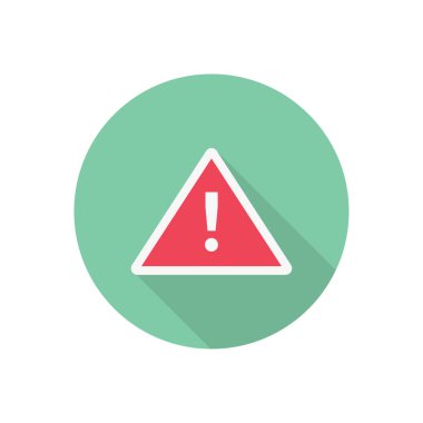 Alarm çemberi gölge düz simgesi