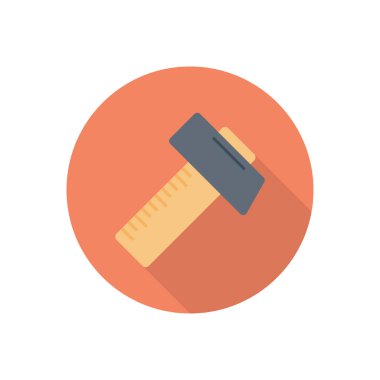 Yapı dairesi gölge düz simgesi