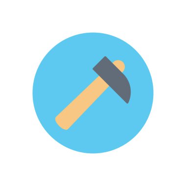 Yapı vektörü dairesi düz simgesi