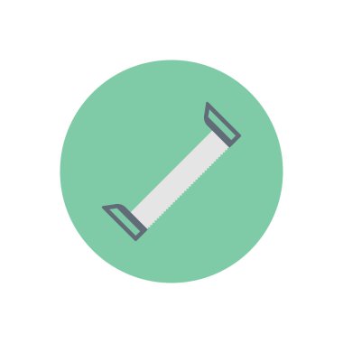 Bıçak vektör dairesi düz simgesi