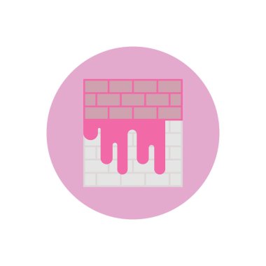 boya vektör dairesi düz simgesi