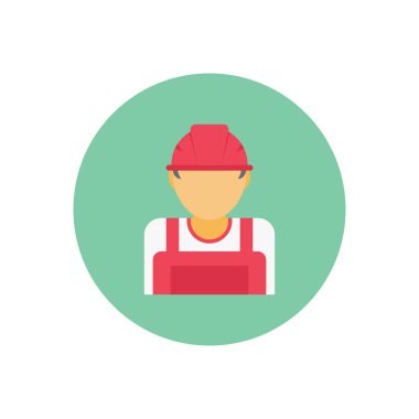 Yapıcı vektör dairesi düz simgesi