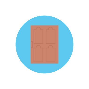 vektör çemberi düz simgesini kapat