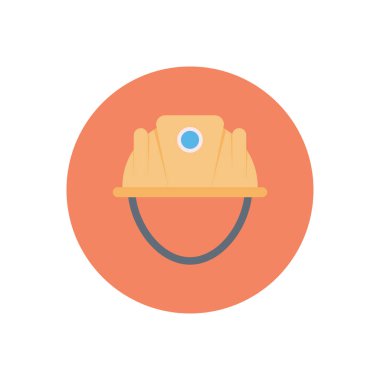 Yapıcı vektör dairesi düz simgesi