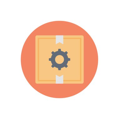 parsel vektör dairesi düz simgesi