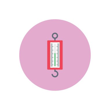 metre vektör dairesi düz simgesi