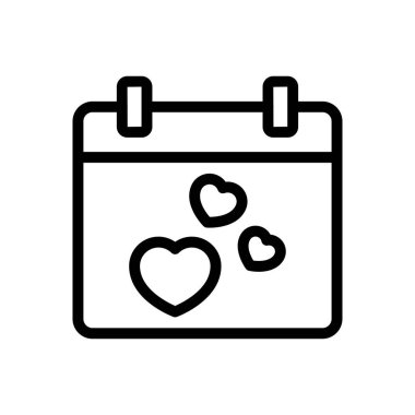 düğün vektörü ince çizgi simgesi