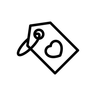 sevgi vektörü ince çizgi simgesi