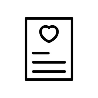 davet vektörü ince çizgi simgesi