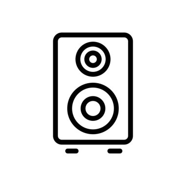 hoparlör vektörü ince çizgi simgesi