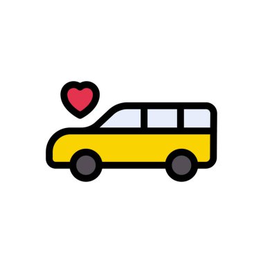 düğün vektörü renk çizgisi simgesi