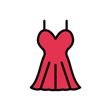 parti vektör renk çizgisi simgesi