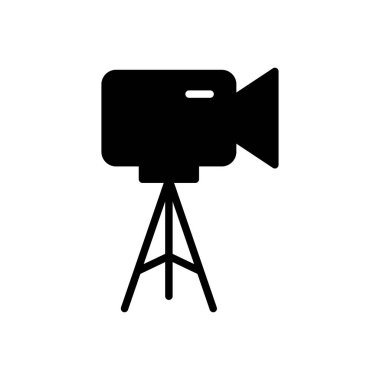 kayıt vektörü glyph düz simgesi