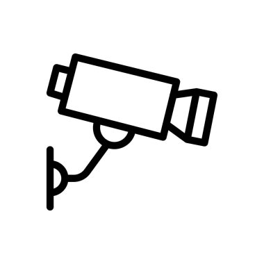 Güvenlik vektörü ince çizgi simgesi