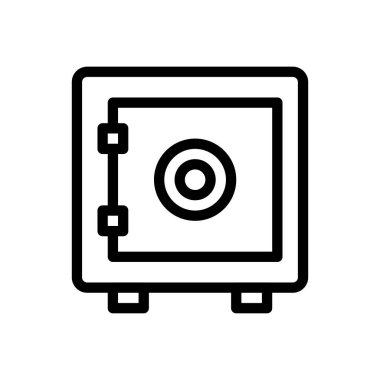 dolap vektörü ince çizgi simgesi