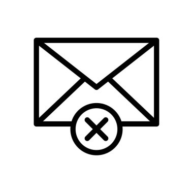 vektör ince çizgi simgesini sil