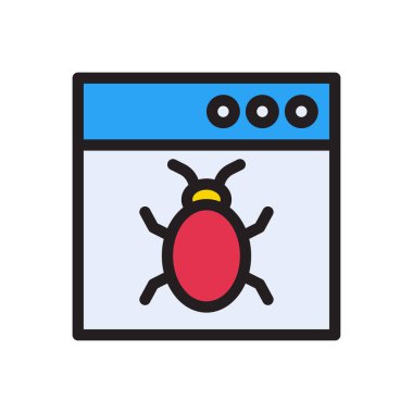 hata vektör çizgisi renk simgesi