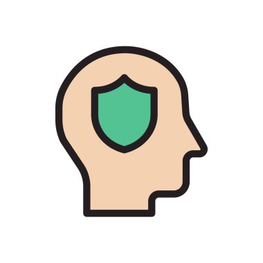 güvenlik vektör çizgisi renk simgesi