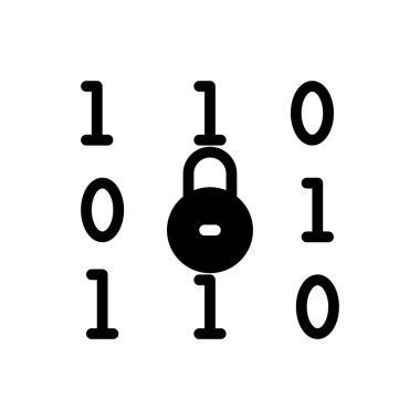 Kodlama vektörü simgesi düz simgesi