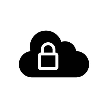 vektör düz simgesini kilitle