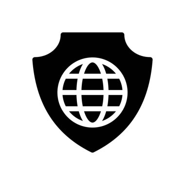 VPN vektör simgesi düz simge