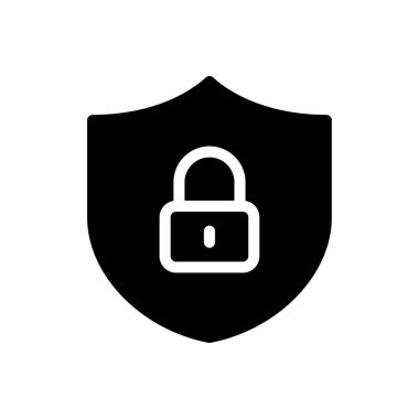 vektör düz simgesini kilitle