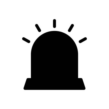 Uyarı vektör düz simgesi