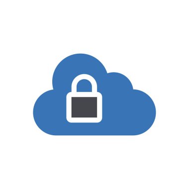 vektör kabartma renk simgesini kilitle