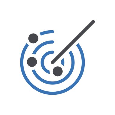 uydu vektör renk simgesi