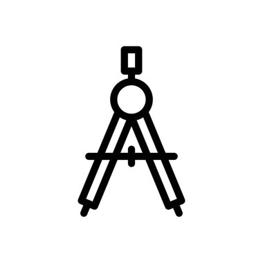 pusula vektörü ince çizgi simgesi